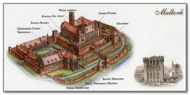 План замка Мальборк